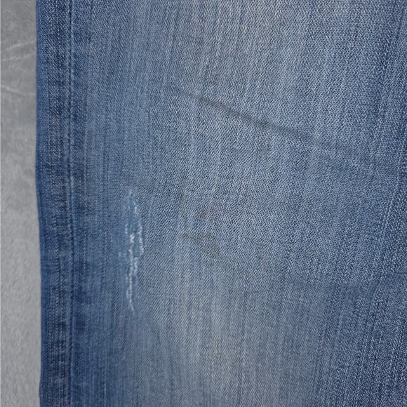 BKE Jeans Womens 34x20 Blue Culture Boot Cut Off Crop Raw Hem DIY Ankle Cropped - Picture 5 of 14